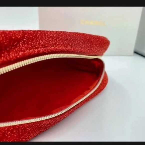 Brand New Chanel Red Cosmetic Bag with Box‎ - Picture 4 of 7
